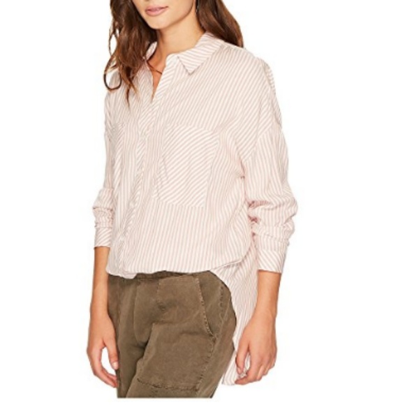 1. State Pink Striped Shirt - Picture 4 of 7